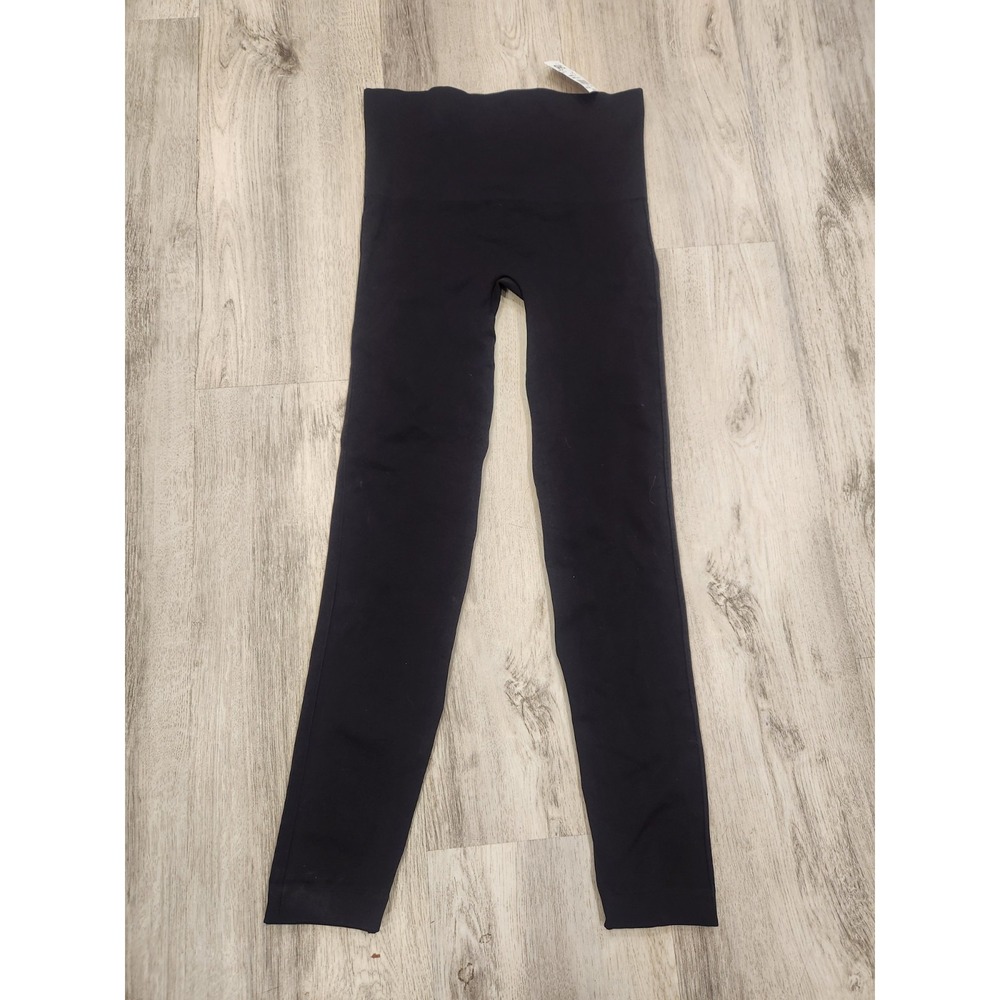 Spanx Leggings Womens Size Large Black Active Stretch Ankle Pants Workout Wear